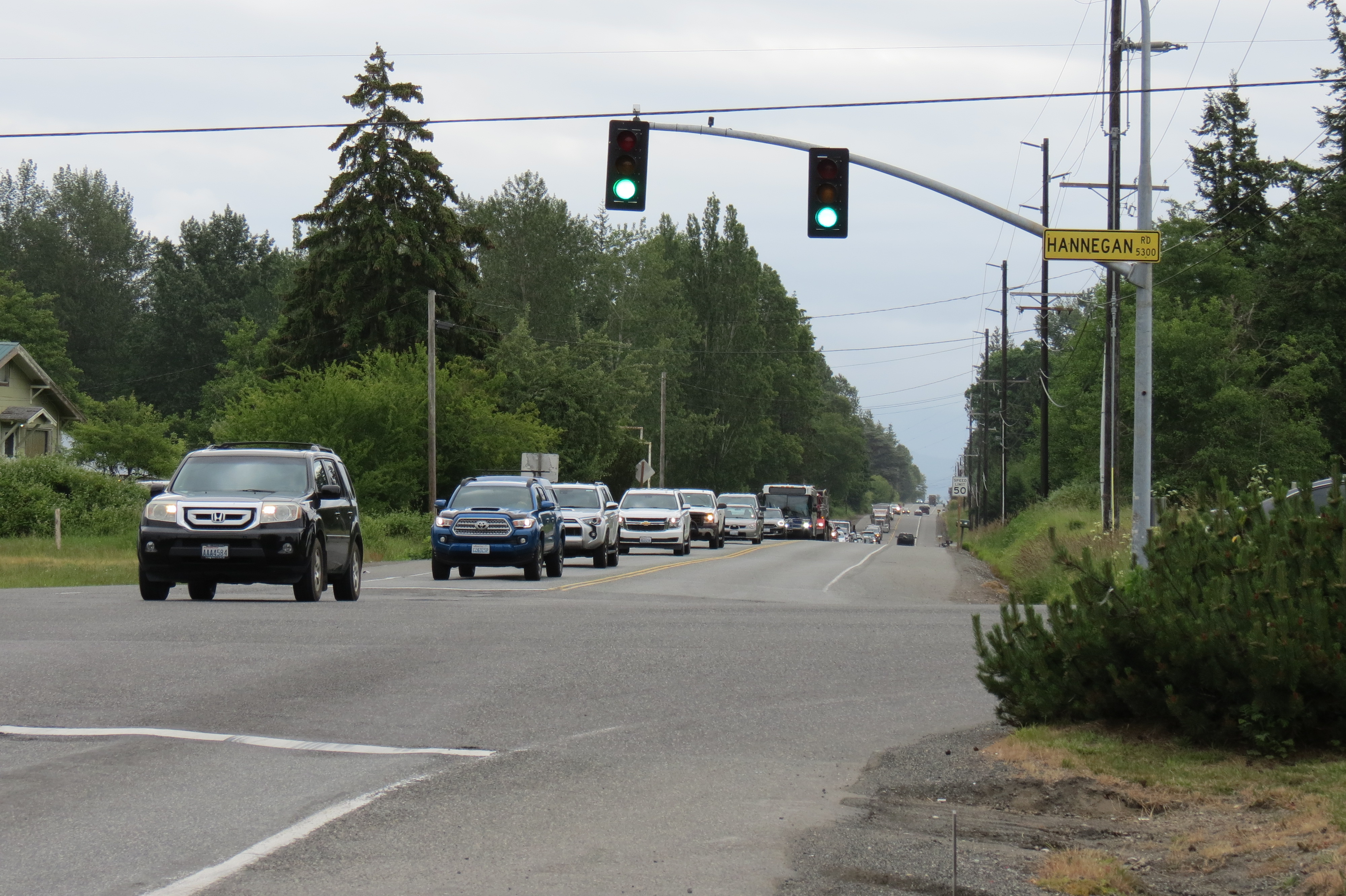 Looking east on E Smith Road from Hannegan Road (June 14, 2023). Photo: Whatcom News