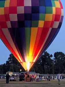 A balloon at the 2021 Balloon Glow at Pioneer Park. Photo courtesy of the Whatcom County Old Settlers Association