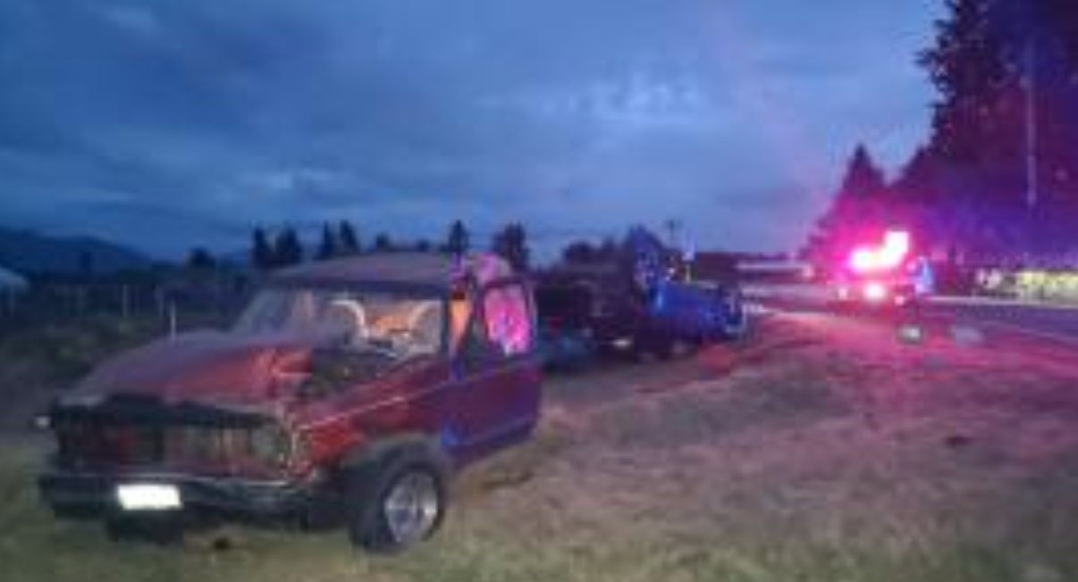 Scene of crash on E Badger Road (September 17, 2023). Photo courtesy of US Customs and Border Protection