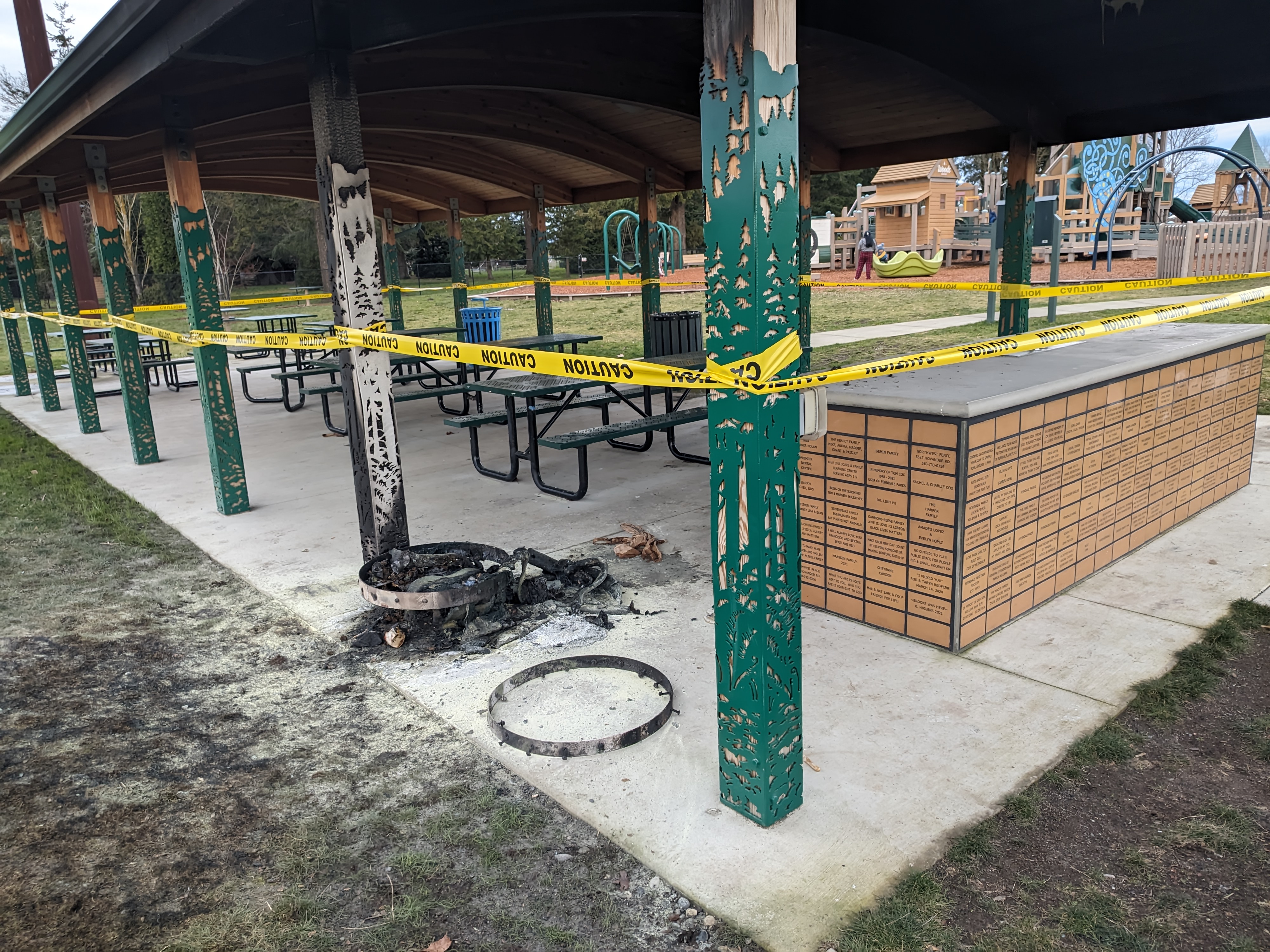 Scene of a suspected arson in Ferndale (December 27, 2023). Photo: Whatcom News