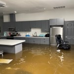 Inside WCFD17 main station during a coastal flooding event in the Sandy Point area. Photo courtesy of WCFD17