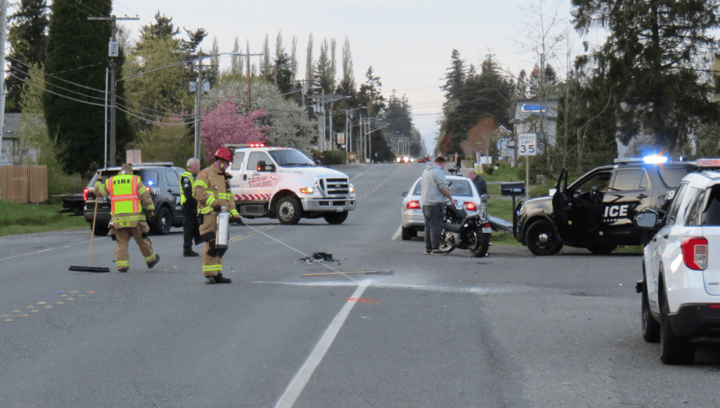 Ferndale car versus motorcycle crash sends 1 to the hospital with ...