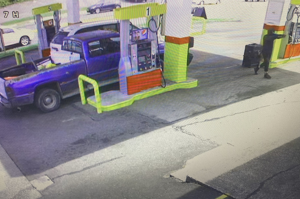 Surveillance video images shared by Bellingham Police following a reported armed robbery (April 23, 2024).