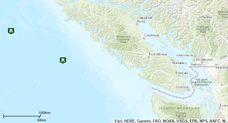 Approximate locations of earthquake epicenters (July 11, 2024). Source: US Tsunami Warning System