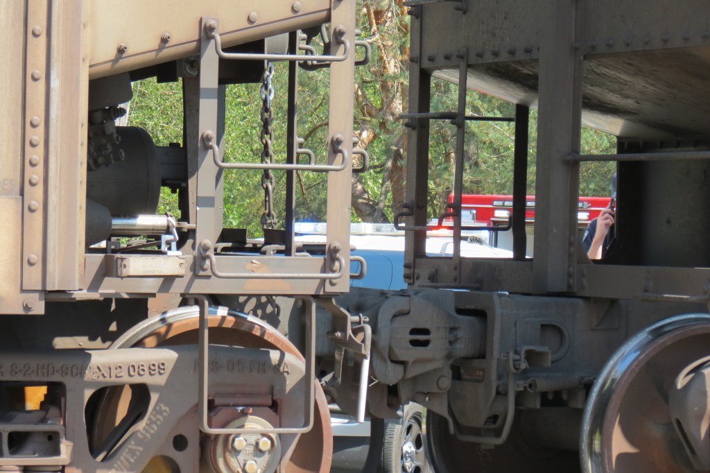 Scene of a train versus car incident at the Hovander Road RR crossing in Ferndale (August 17, 2024). Photo: Whatcom News