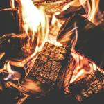 focus photography of a ignited firewood