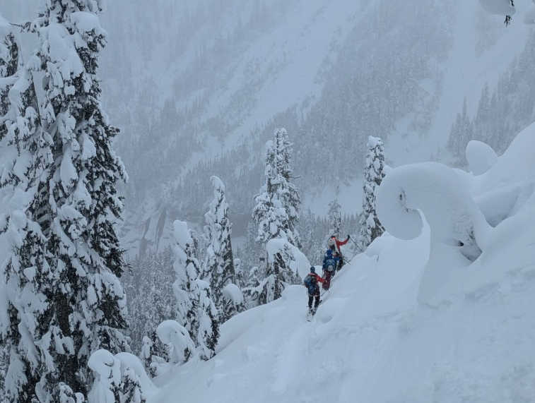 Scene from a 14-hour rescue effort (January 1, 2025). Photo: Bellingham Mountain Rescue (WCSAR)