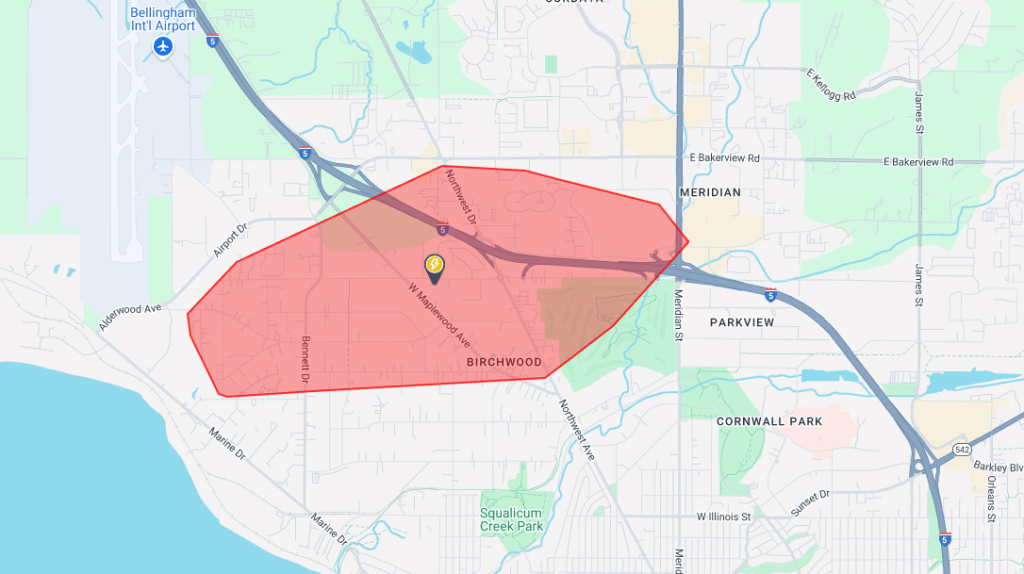 Power outage map. Source: PSE