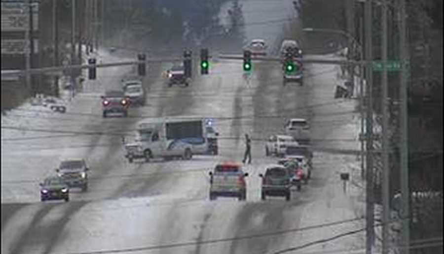 WSDOT traffic camera image at Guide Meridian and Kelly Road (February 3, 2025).