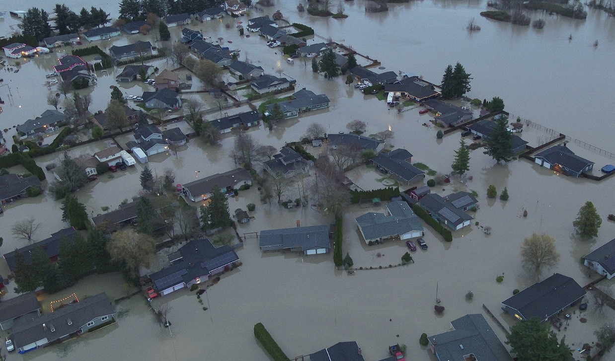 Aerial view of an Everson residential neighborhood (December 11, 2025). Source: Whatcom Ready