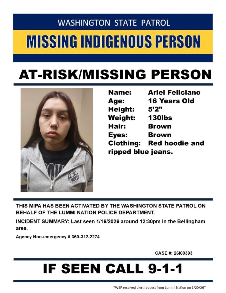 Missing person out of Bellingham