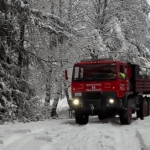 Whatcom County Fire District 14 brush truck during stranded motorist rescue (January 8, 2026). Source: WCFD14