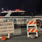 Road closure following crash on Haxton Way (January 23, 2026). Source: WSCSO