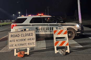 Road closure following crash on Haxton Way (January 23, 2026). Source: WSCSO