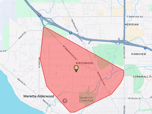 Bellingham power outage leaves nearly 2,000 without power Monday