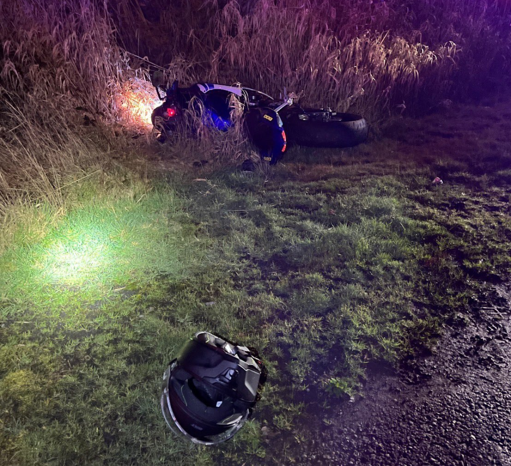 Scene at the end of a highspeed pursuit (February 24, 2026). Source: WSP