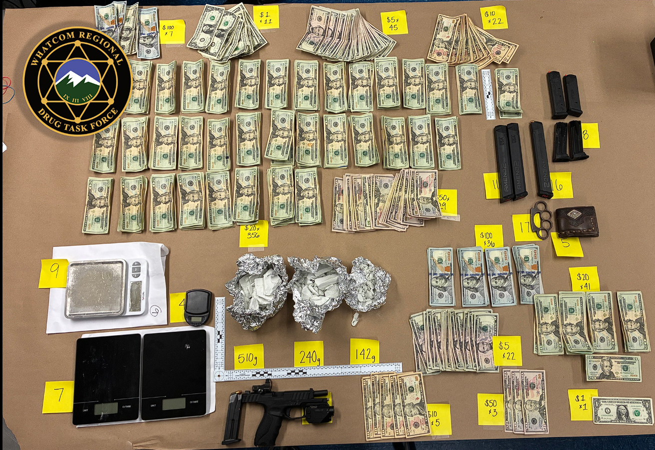 Items seized during service of a search warrant (March 10, 2026). Photo: WCSO