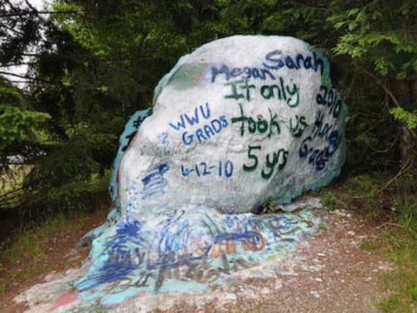WSDOT sets dates to relocate popular painted boulder south of Bellingham