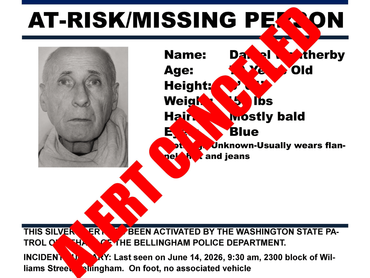 CANCELLED: Missing person out of Bellingham
