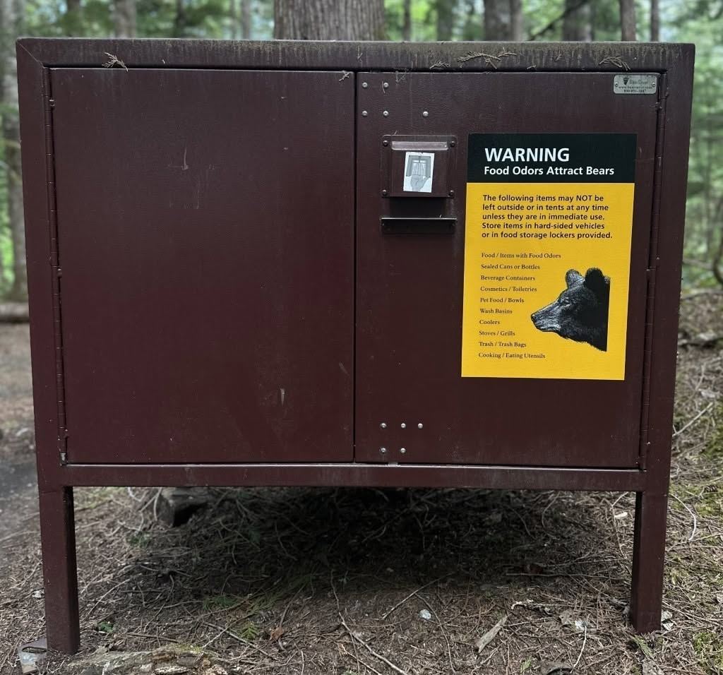 A food storage locker, commonly known as a “bear box," used in campgrounds. Source: North Cascades National Park Service