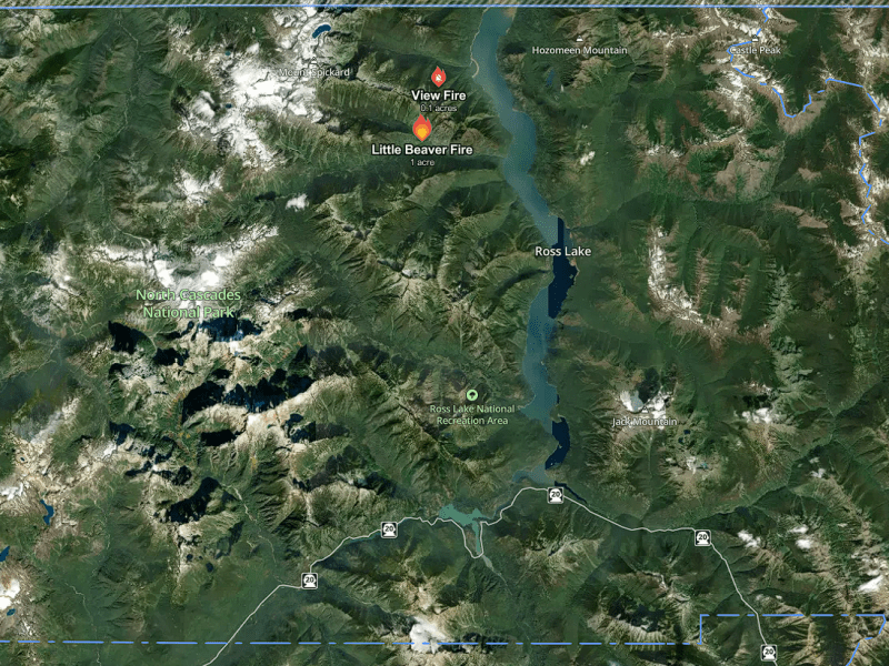 Wildfires near Ross Lake precede campfire ban in North Cascades National Park Service Complex