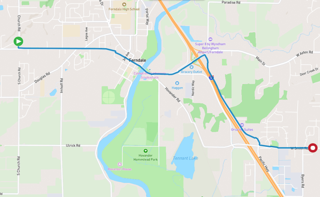 2026 Ragnar Race segment map