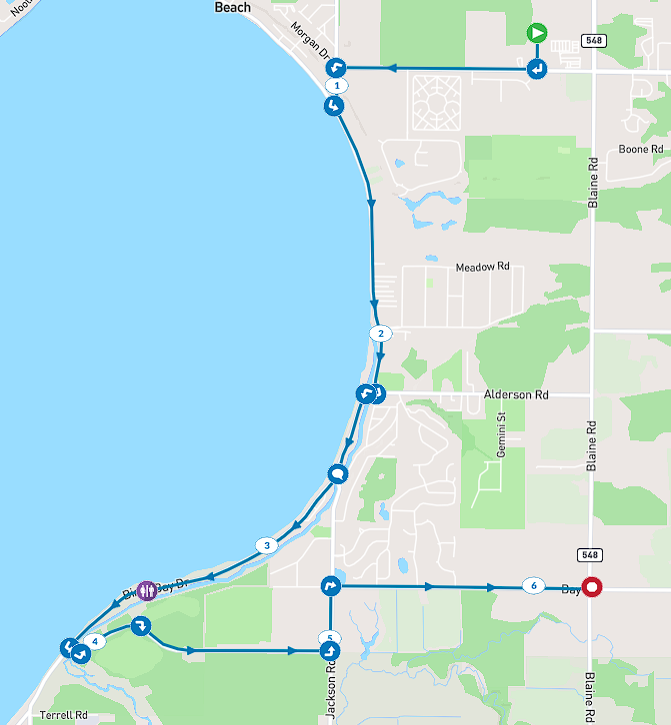 2026 Ragnar Race segment map