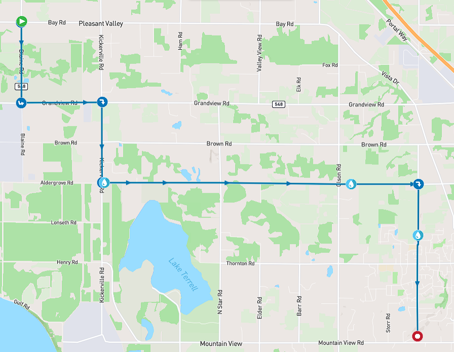 2026 Ragnar Race segment map