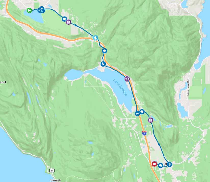 2026 Ragnar Race segment map