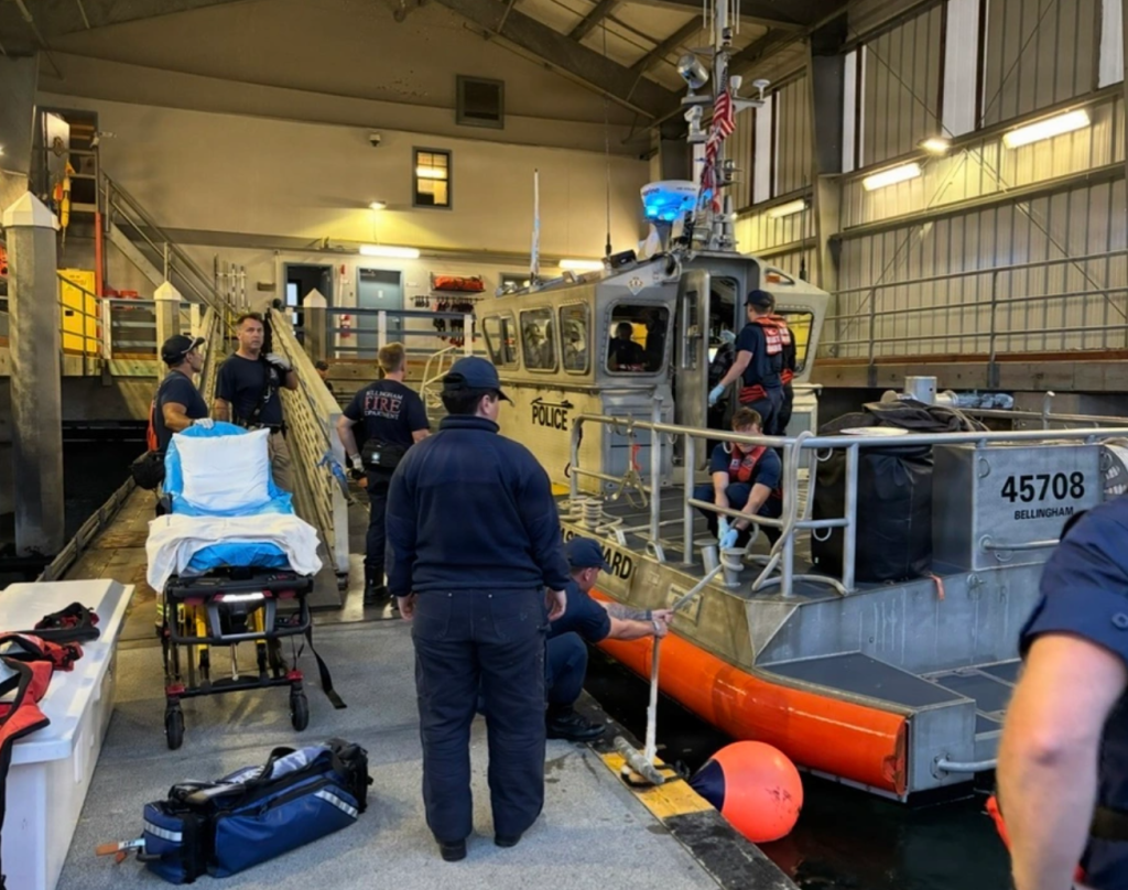 Coast Guard, partner agencies respond to seaplane emergency landing on Sucia Island (July 23, 2026). Source: USCG