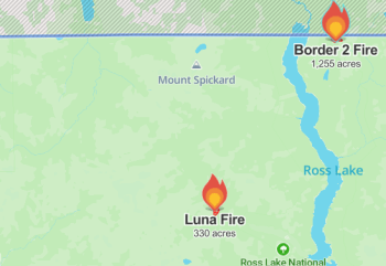 Wildfire locations as of July 27, 2026. Source: Watch Duty.