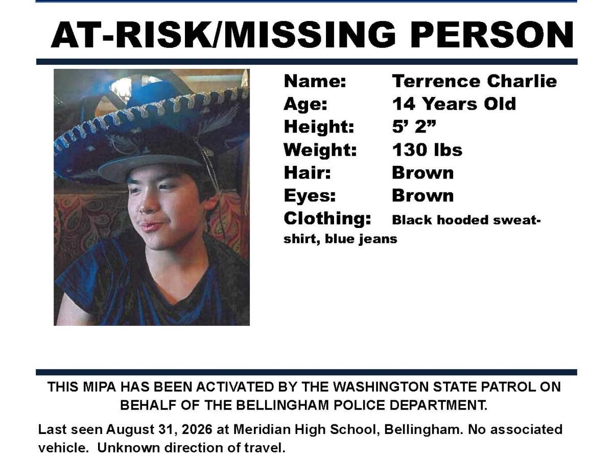 Missing person out of Bellingham