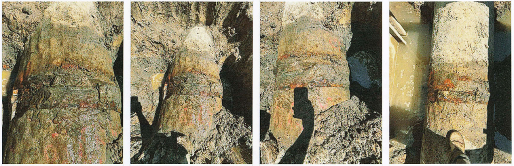 Closeups showing the joint failure points. Source: Whatcom PUD #1