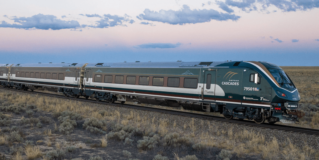 An Airo trainset scheduled to service the Amtrak Cascades route. Source: Amtrak